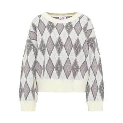 Abbildung von SWIRLIE Damen Strickpullover 12419419 SW02, WOLLWEISS Mehrfarbig, XL/XXL