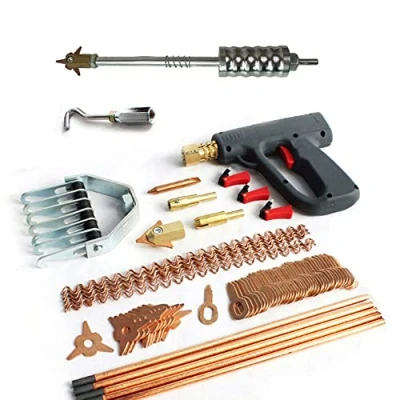 Abbildung von 86 stücke Auto Karosserie Reparatur Werkzeug Dellen Ausbeulwerkzeug Set Zubehör Ausbeul Spotter Box Dent Puller Kit für Car
