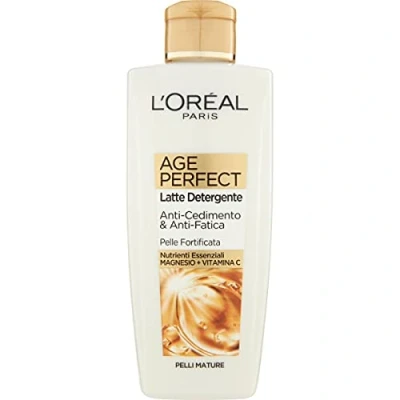 Abbildung von L&#039;Oréal Paris Age Perfect Golden Reinigungsmilch, geeignet für reife Haut, 200 ml