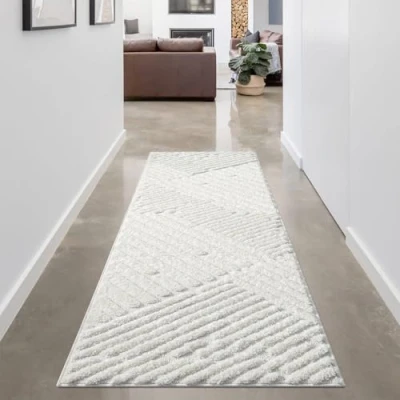 Abbildung von Carpet City Hochflor Teppich &quot;FOCUS749&quot;, rechteckig, Boho Teppich, Hochtief Muster/ 3D Effekt, für Wohnzimmer, Schlafzimmer