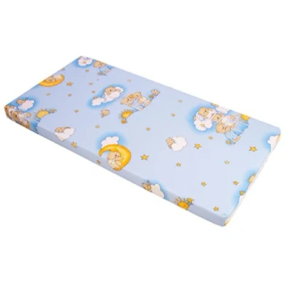 Abbildung von Best For Kids Kinderbettmatratze Reisebettmatratze Babymatratze Schaumstoff Matratze 70x140cm (Blau)