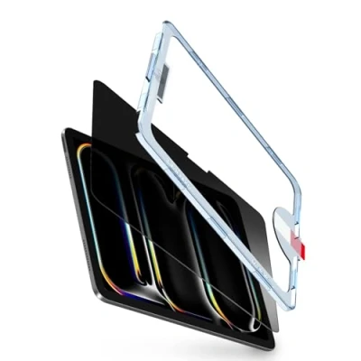 Abbildung von BERSEM 1 Stück Privacy Schutzglas für iPad Pro 11 Zoll M4 (2024), Anti Spy Schutzfolie, 9H Gehärtetes Glas Sichtschutz, mit Einfacher Anbringungsschale
