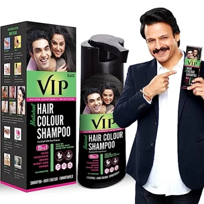 Abbildung von VIP 5 in 1 Haarfarbe Shampoo Basis 180 ml Schwarze