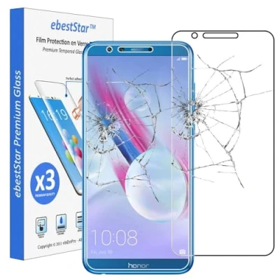 Abbildung von ebestStar kompatibel mit Huawei Honor 9 Lite Panzer Schutz Glas (x3 Stück) Schutzfolie, 9H gehärte Schutzglas, HD Displayschutz, Ultrabeständig