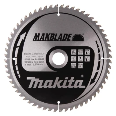 Abbildung von Kappsägeblatt Holz Makita Makblade 260x30x2,3 60T