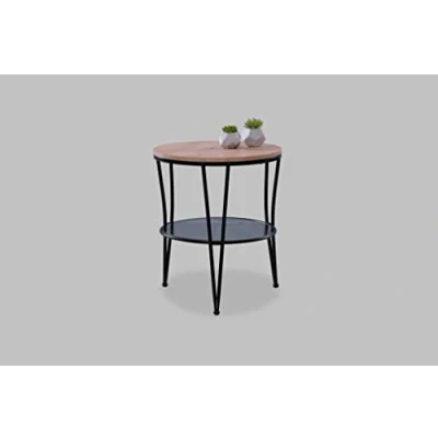Abbildung von M2 Kollektion Florenz 1 Beistelltisch, Metall, Artisaneiche, 50x60x50