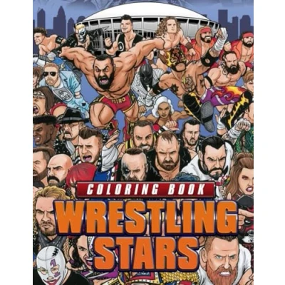 Abbildung von Wrestling Stars Coloring Book: Interesting Pages With Many Illustrations Of Sport For Fans All Ages To Relax And Relieve Stress