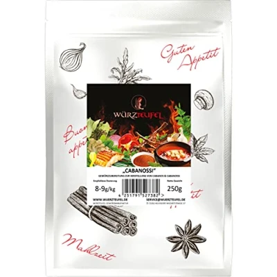Abbildung von Cabanos, Kabanos Gewürzzubereitung Kabanos, Kabanossi, Cabanossi Gewürz. Beutel 250g.