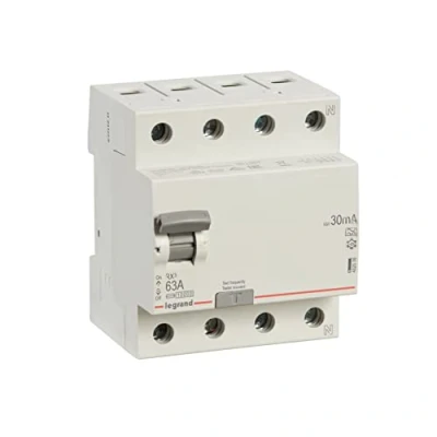 Abbildung von Fehlerstromschutzschalter RX3 HPFI 63A 30mA, 4P, 4M, 10kA, Typ A