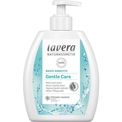 Abbildung von lavera Basic Sensitive Gentle Care Handwäsche Bio Aloe Vera &amp; Kamille Milde Reinigung Vegan Hautneutraler pH Wert 250 ml