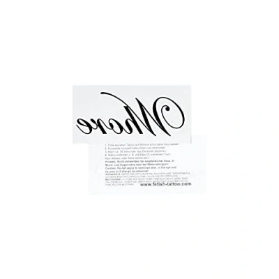 Abbildung von 5 x Whore Tattoo Schriftzug in schwarz Kinky Fetish Temporary (5)