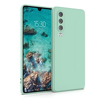 Abbildung von MyGadget Hülle für Huawei P30 robuste Silikon Schutzhülle TPU Case Slim Silikonhülle Back Cover Kratzfest Handyhülle Matt Mint