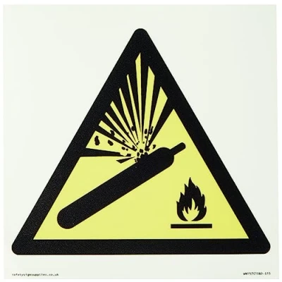 Abbildung von W029 Warnung: Druckzylinder Schild, 150 x mm, S15