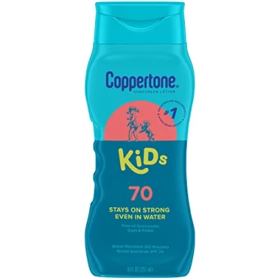 Abbildung von Coppertone Kids Sunscreen Lotion SPF 70+ 8 oz by