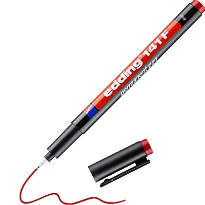 Abbildung von edding Permanent Pen 141 F 0,6mm rot