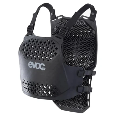 Abbildung von EVOC Torso Protector, Schutzweste (Rücken und Brustschutz, Neue LITESHIELD Flex Protektortechnologie, höchste Flexibilität, unempfindlich gegen Temperatur, 3D Belüftung, Größe: L / XL), Schwarz