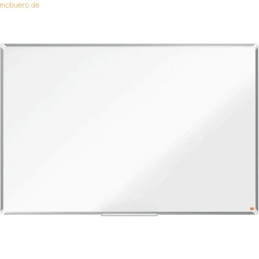Abbildung von Nobo magnetisches Emaille Whiteboard, 100 x 150 cm, Aluminiumrahmen, Traditionelle Eckmontage, Inkl. Whiteboard Marker, Premium Plus, Weiß, 1915146