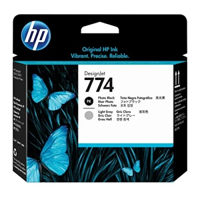 Abbildung von Hewlett Packard HP Druckkopf Nr. 774 P2W00A Schwarz/Hell Grau