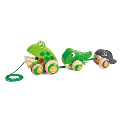 Abbildung von Hape Nachziehtier Frosch Familie