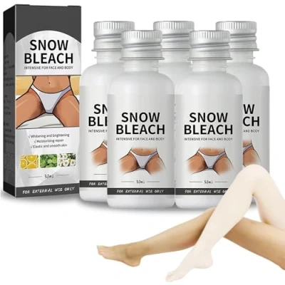 Abbildung von Snow Bleach Cream,Skin Whitening Cream for Body,Snow Private Part,Bleichcreme für Frauen,Intime Bereiche Achseln,Hals,Knie,Ellenbogen,Creme zur Entfernung Dunkler Flecken (5PC)
