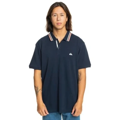 Abbildung von Quiksilver LOIA Poloshirt, Herren, Größe: Small, Dark blue denim