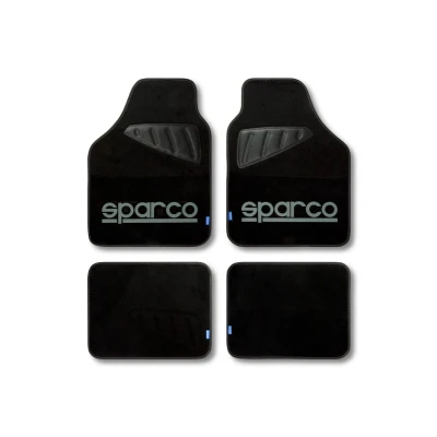 Abbildung von SPARCO SPC1902 Fußmattensatz Polyester, PVC, Latex vorne und hinten grau, schwarz