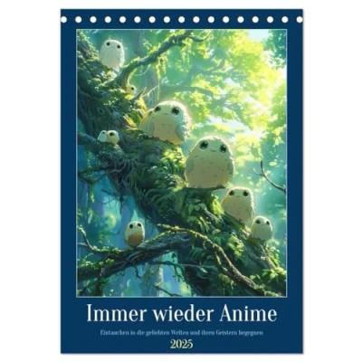Abbildung von Immer wieder Anime (Tischkalender 2025 DIN A5 hoch), CALVENDO Monatskalender