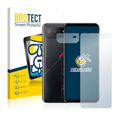 Abbildung von BROTECT Schutzglas für ASUS ROG Phone 6 (Display+Kamera) Schutzfolie Panzer Folie Glas [Extrem Kratzfest 9H, Anti Fingerprint, Ultra Transparent]
