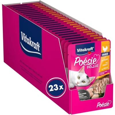 Abbildung von Vitakraft Poésie Délice mit Huhn 23x85G