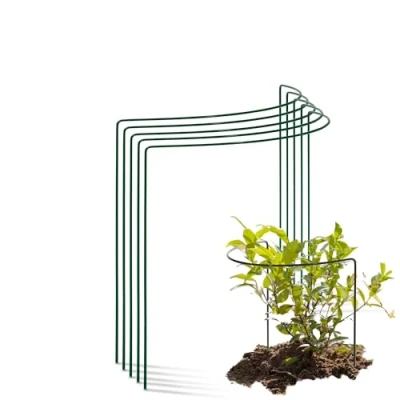 Abbildung von Novatool 5 Strauchstütze Metall halbrund 40 cm Ø35 hoch grün Staudenhalter Blumenhalter Rankengewächs Pflanzenstütze Blumenstütze Staudenstütze Rankhilfe Strauchhalter Rosenstütze