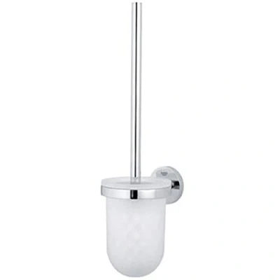 Abbildung von GROHE Essentials, WC Bürste &amp; Halter, Chrom, Glas, Metall