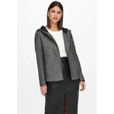 Abbildung von ONLY Onlnewsedona Light Short Jacket Übergangsjacke, Damen, Größe: XS, Dark grey melange