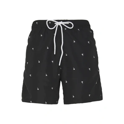Abbildung von Urban Classics Embroidery Swim Shorts Black/Palmtree M