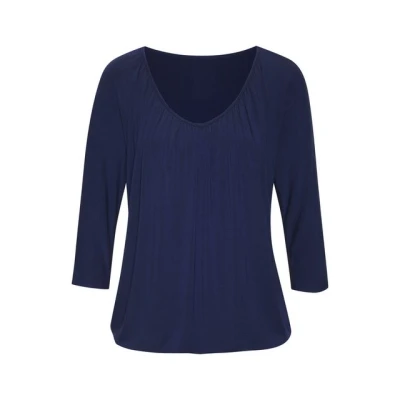 Abbildung von Lascana 3/4ARM Langarmshirt, Damen, Größe: 32/34, Navy