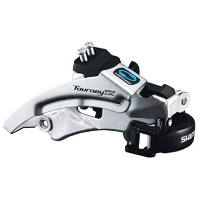 Abbildung von Umwerfer 7/8 fach Shimano Tourney FD TX800 Top Swing Niedrige Klammer 42 48Z Schwarz