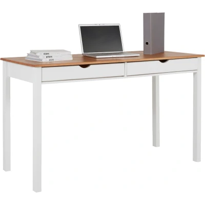 Abbildung von INOSIGN Schreibtisch &quot;Gava&quot;, aus massiven Kiefernholz, mit praktischen Griffmulden, Breite 140 cm