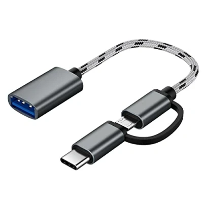 Abbildung von Bolwins H79S 2 in 1 USB C &amp; Micro auf Adapter Buchse 3.0 OTG Adapterkabel