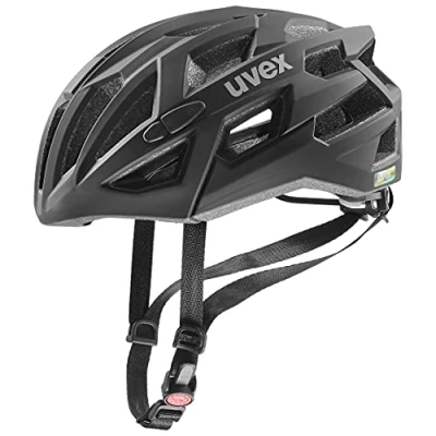 Abbildung von uvex race 7 sicherer Performance Helm für Damen und Herren individuelle Größenanpassung extra Aufprall Schutz black 56 61 cm