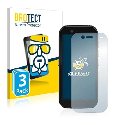 Abbildung von BROTECT Schutzglas für Caterpillar Cat S42 (3 Stück) Schutzfolie Panzer Folie Glas [Extrem Kratzfest 9H, Anti Fingerprint, Ultra Transparent]