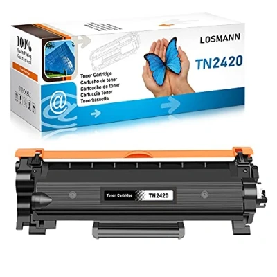 Abbildung von LOSMANN 1x Toner Kompatibel MIT CHIP für Brother TN 2420 2410 TN2420 DCP L2510 L2510D L2530 L2530DW L2537 L2537DW L2550 L2550DN HL L2310 L2310D L2350