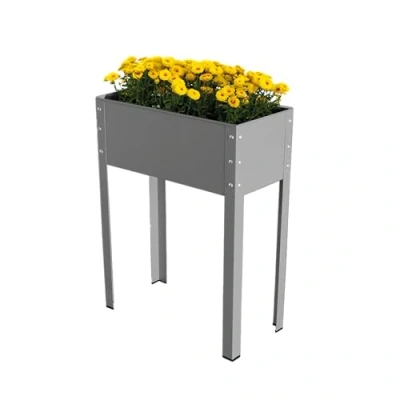 Abbildung von Bio Green Hochbeet &quot;Freising L&quot; aus verzinktem Metall B 60 x T 30 H 80 cm