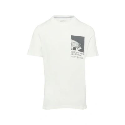 Abbildung von s.Oliver MIT Print Tshirt print, Herren, Größe: XXL, Weiß