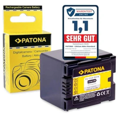 Abbildung von PATONA Akku Ersatz für Panasonic CGA DU14, DU06, DU07, DU21, VW VBD070, VBD140, VBD210 Batterie