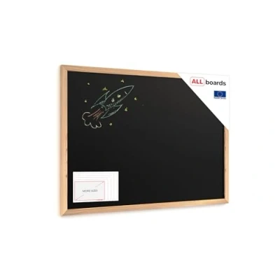 Abbildung von ALLboards Wandtafel Schwarze Kreidetafel, ECO Holzrahmen