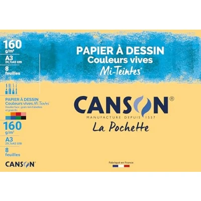 Abbildung von CANSON K¸nstlerpapier Mi Teintes, DIN A3, leuchtende Farben VE = 1