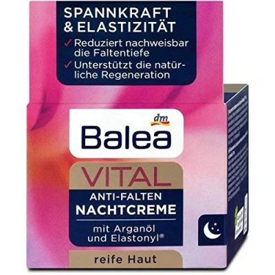 Abbildung von Balea Vital Anti Falten Nachtcreme, 3er Pack (3 x 50 g)