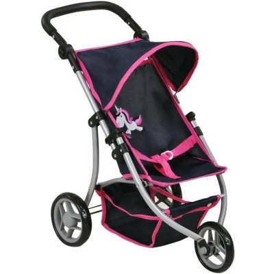 Abbildung von Knorrtoys® Puppenbuggy Lio UMA. Das Einhorn, blau