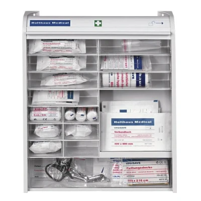Abbildung von Holthaus Medical Medizinschrank Rollmed DIN 13157 weiß