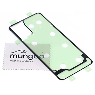 Abbildung von Klebefilm Akkudeckel für Samsung Original Galaxy M31s (M317F) Dichtung Kleber Adhesive mit mungoo Displayputztuch