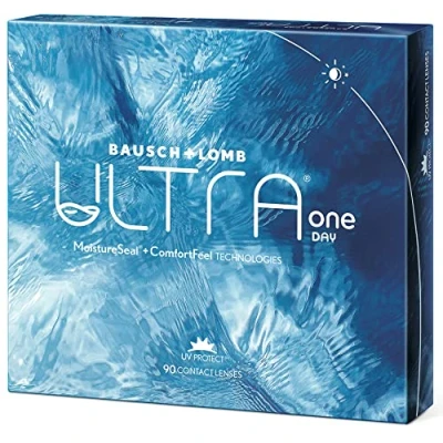 Abbildung von Bausch + Lomb ULTRA ONE DAY, sphärische Tageslinsen, Premium Kontaktlinsen weich, 90 Stück, / BC 8.6 mm DIA 14.2 5,25 Dioptrien